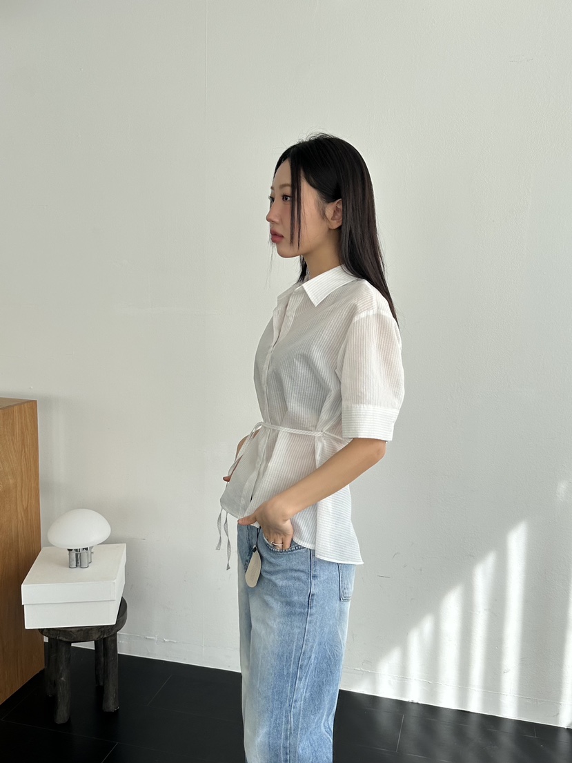 I MFACT直郵韓國代購㊣女裝新品時尚25春夏人氣襯衫蕾絲衫I MFACT襯衫/蕾絲衫
