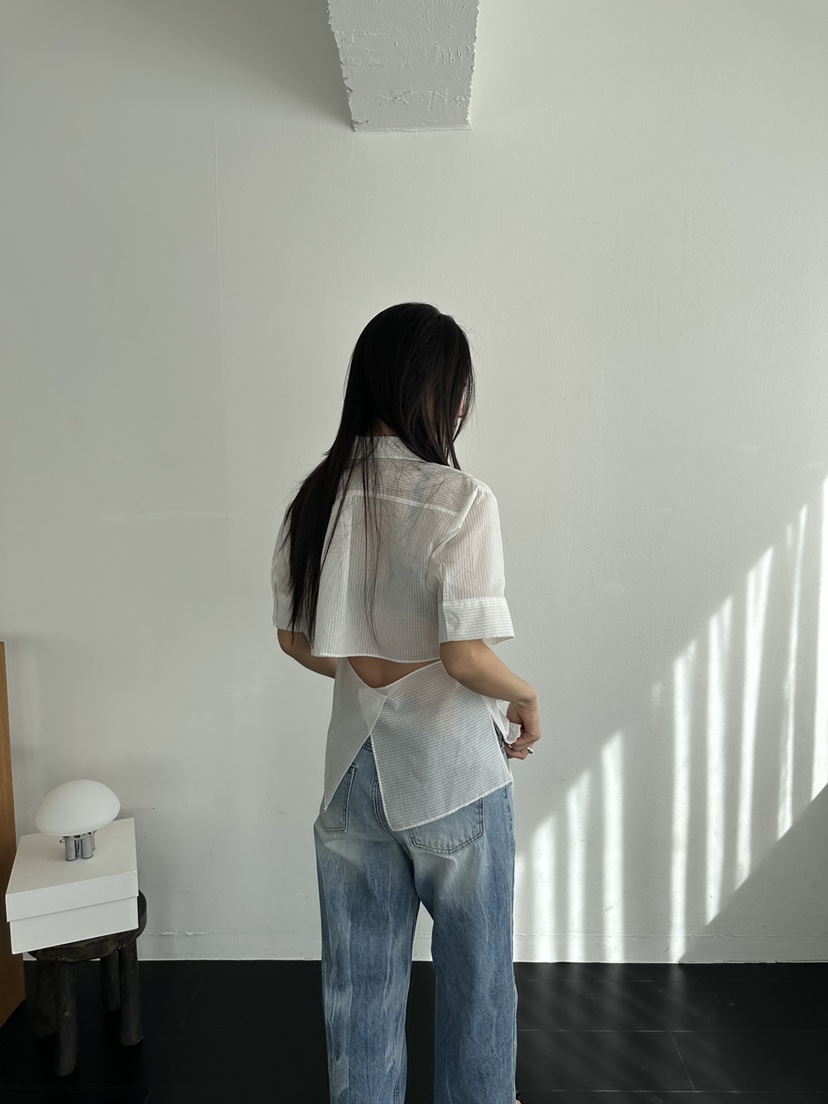 I MFACT直郵韓國代購㊣女裝新品時尚25春夏人氣襯衫蕾絲衫I MFACT襯衫/蕾絲衫
