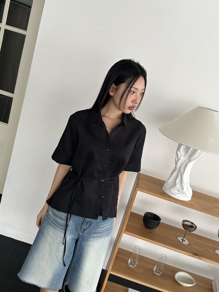I MFACT直郵韓國代購㊣女裝新品時尚25春夏人氣襯衫蕾絲衫I MFACT襯衫/蕾絲衫