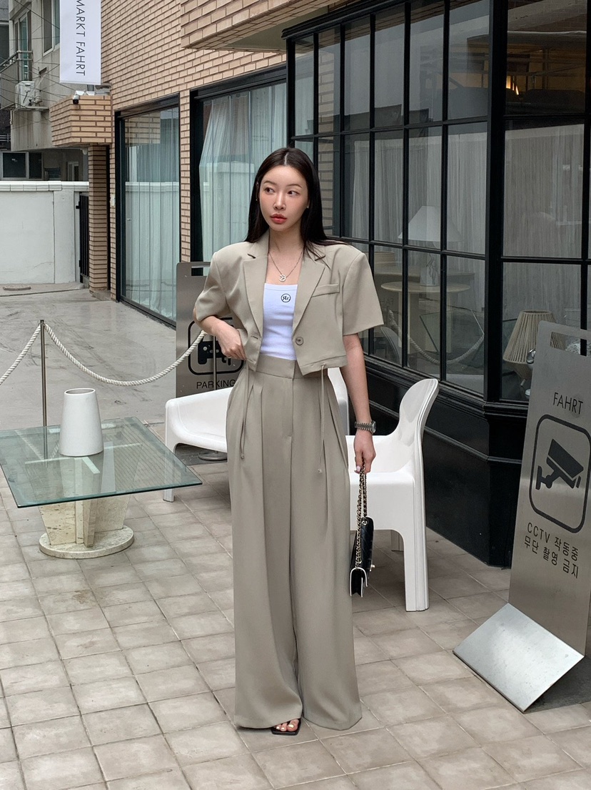REVE CITE-L韓國㊣直郵東大門代購女裝新款推薦熱賣休閑褲REVE CITE休閑褲