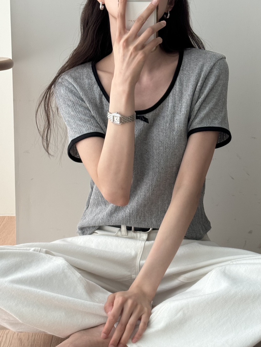 TIZZI韓國直郵㊣女裝新品推薦人氣休閑時尚熱賣25春夏T恤TIZZIT恤