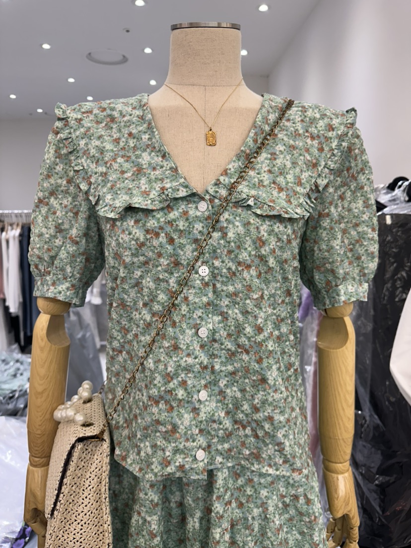LUCIA韓國直郵㊣東大門實拍女裝新款25春夏時尚休閑襯衫蕾絲衫LUCIA襯衫/蕾絲衫