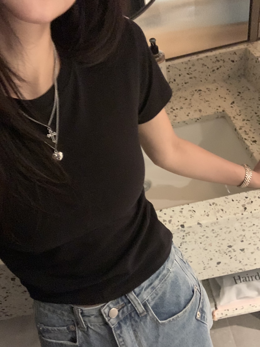 BADCALM直郵韓國代購㊣女裝新品休閑時尚人氣熱賣推薦25春夏T恤BADCALMT恤