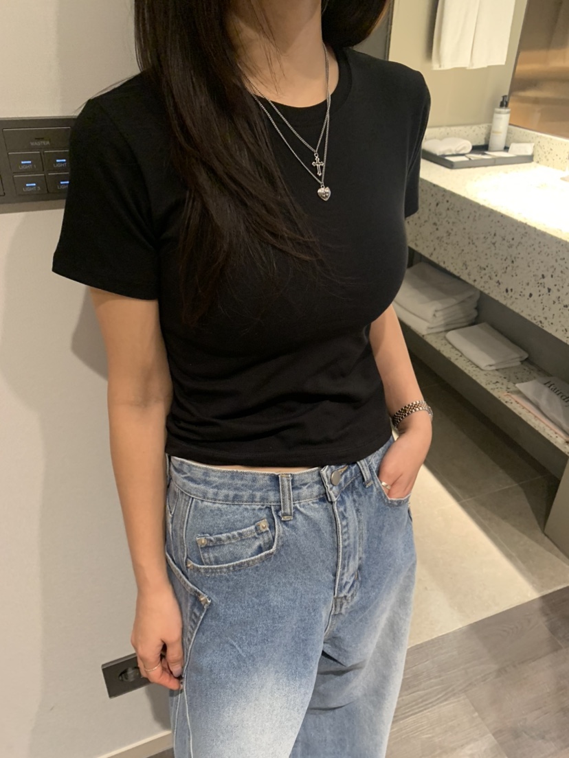 BADCALM直郵韓國代購㊣女裝新品休閑時尚人氣熱賣推薦25春夏T恤BADCALMT恤圖色6