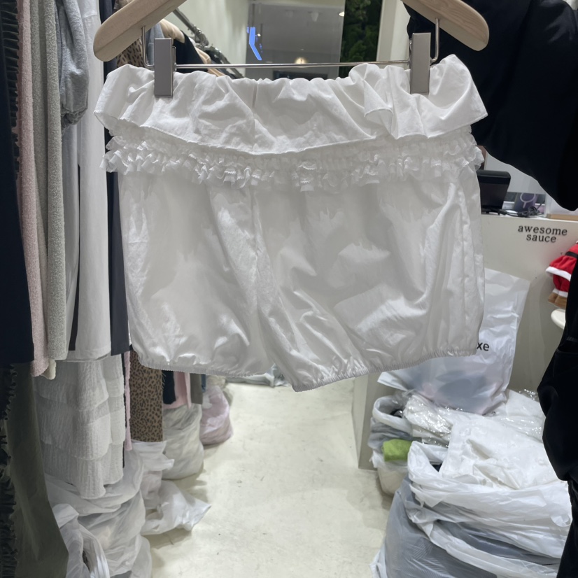 AWESOMESAUCE韓國直郵㊣東大門實拍女裝新款熱賣推薦25春夏短褲AWESOME SAUCE短褲