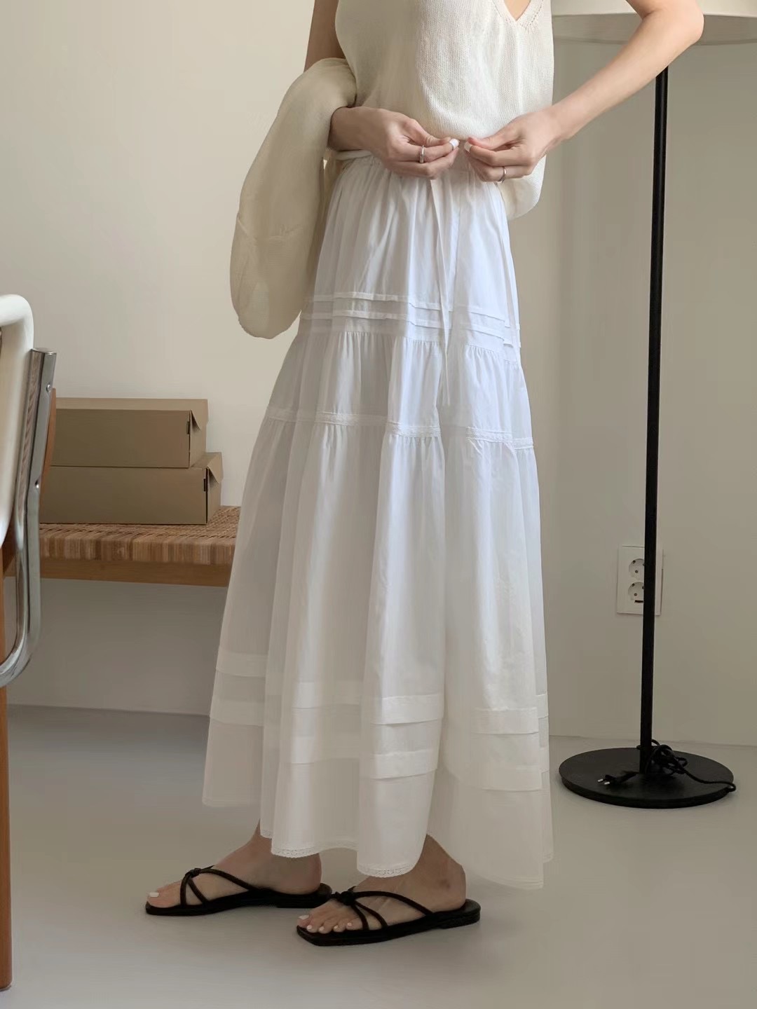 AN STAND直郵韓國代購㊣女裝新品休閑熱賣時尚人氣推薦長裙AN STAND-2件起長裙