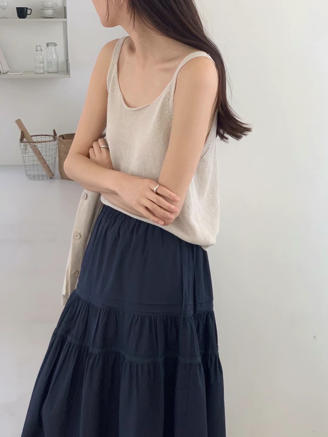 AN STAND直郵韓國代購㊣女裝新品休閑熱賣時尚人氣推薦長裙AN STAND-2件起長裙