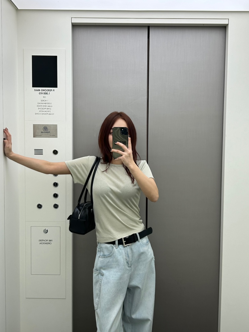 OVER NEAP韓國㊣直郵東大門代購女裝新品熱賣休閑推薦T恤絲綢OVER NEART恤