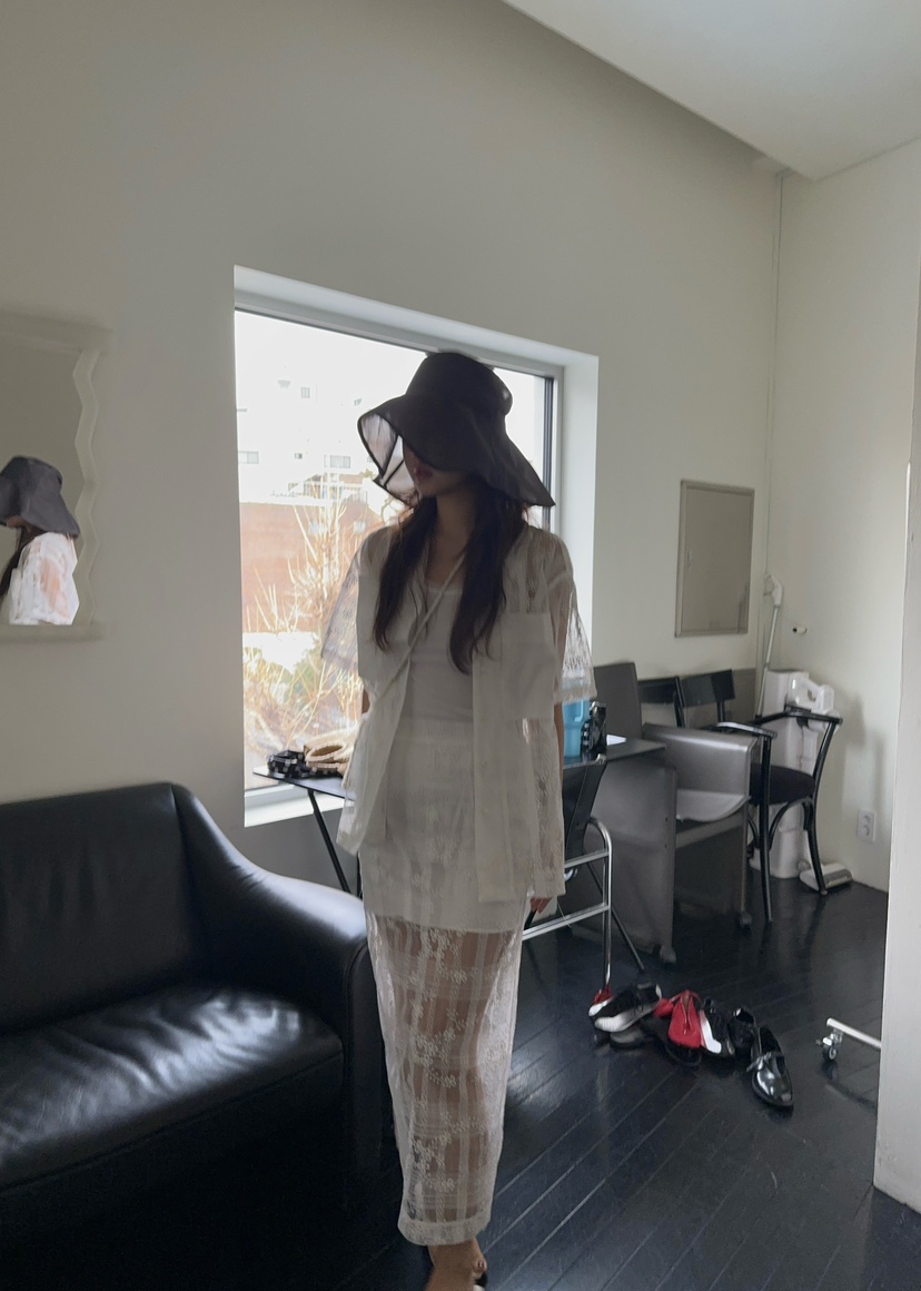 OUPPT直郵韓國代購㊣女裝新款25春夏時尚熱賣休閑襯衫蕾絲衫OUPPT襯衫/蕾絲衫