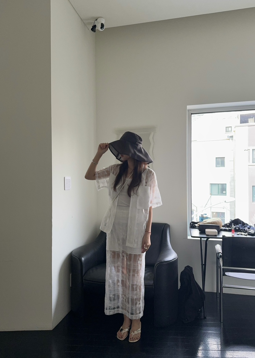 OUPPT直郵韓國代購㊣女裝新款25春夏時尚熱賣休閑襯衫蕾絲衫OUPPT襯衫/蕾絲衫