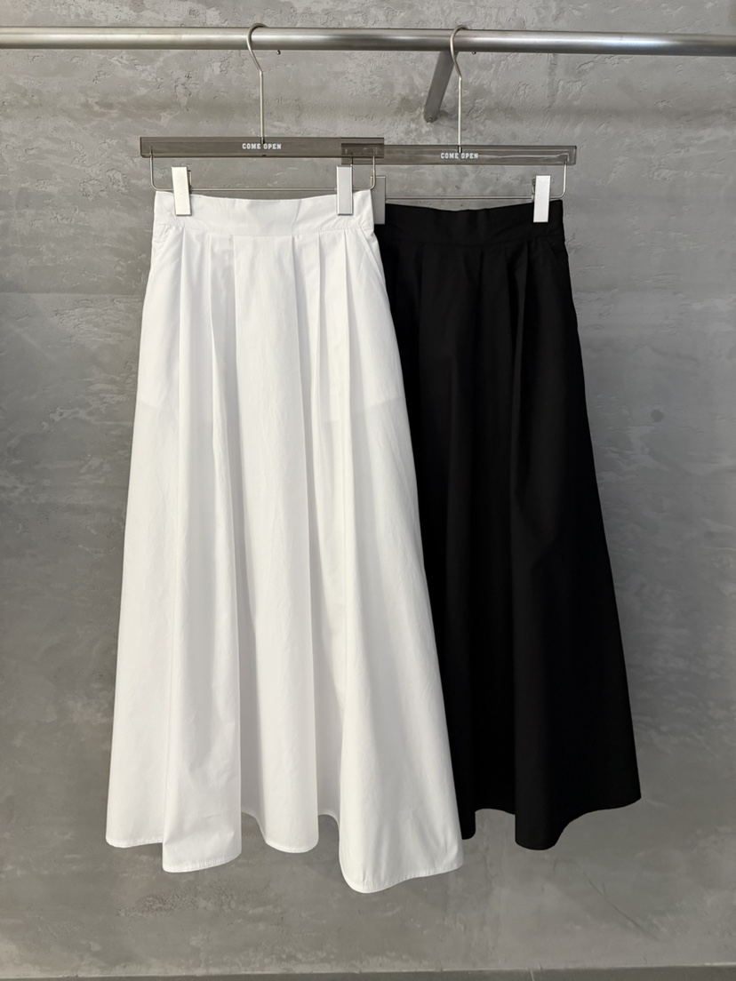 COME OPEN韓國直郵㊣女裝新款休閑人氣25春夏長裙喇叭棉質COMP-(COME OPEN)長裙