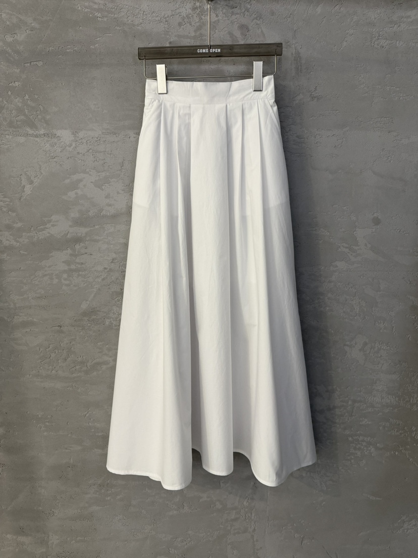 COME OPEN韓國直郵㊣女裝新款休閑人氣25春夏長裙喇叭棉質COMP-(COME OPEN)長裙圖色1