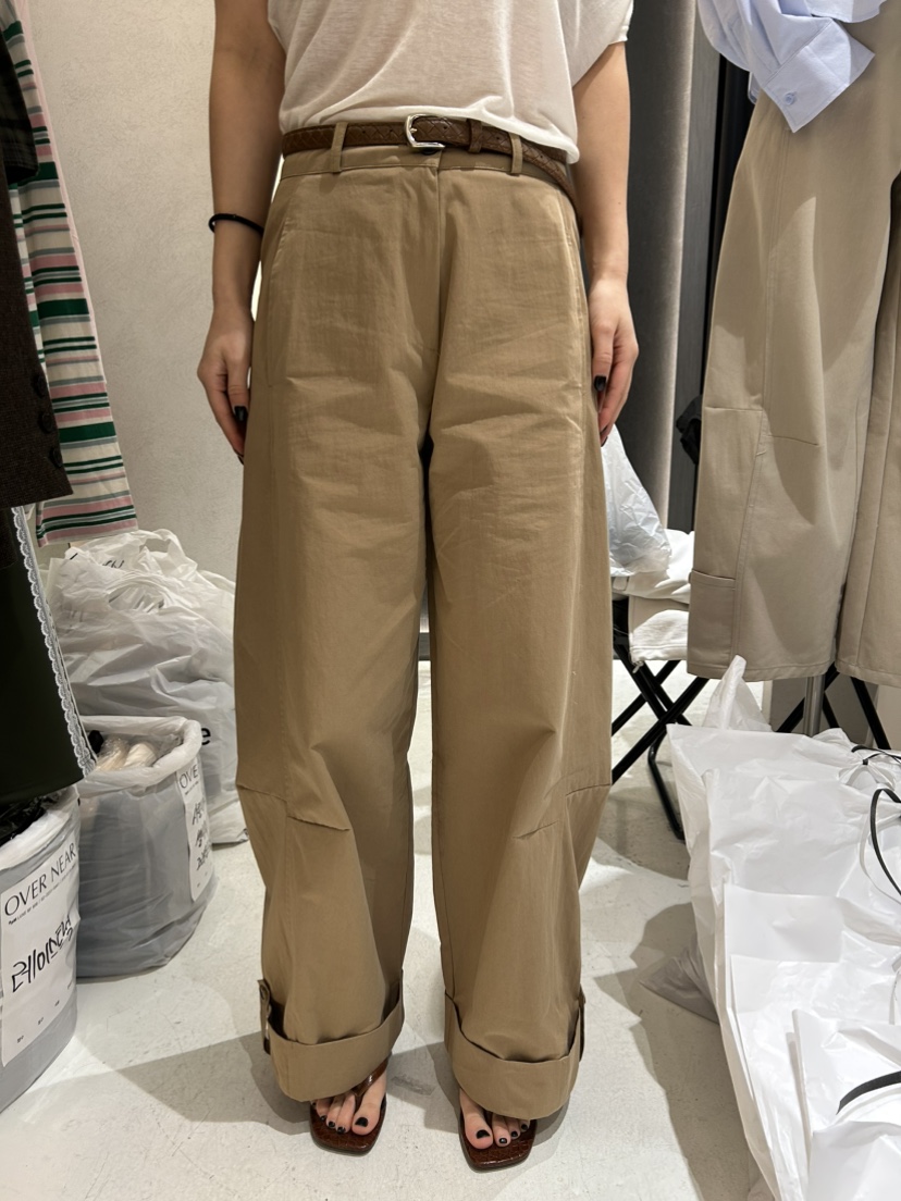 OVER NEAP韓國㊣直郵東大門代購女裝新品25春夏時尚休閑褲OVER NEAR休閑褲圖色2