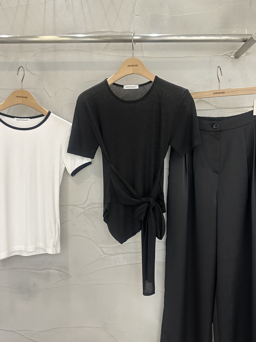 INSSENSE-A直郵韓國代購㊣女裝新品休閑時尚推薦25春夏T恤天絲INSSENSE-AT恤