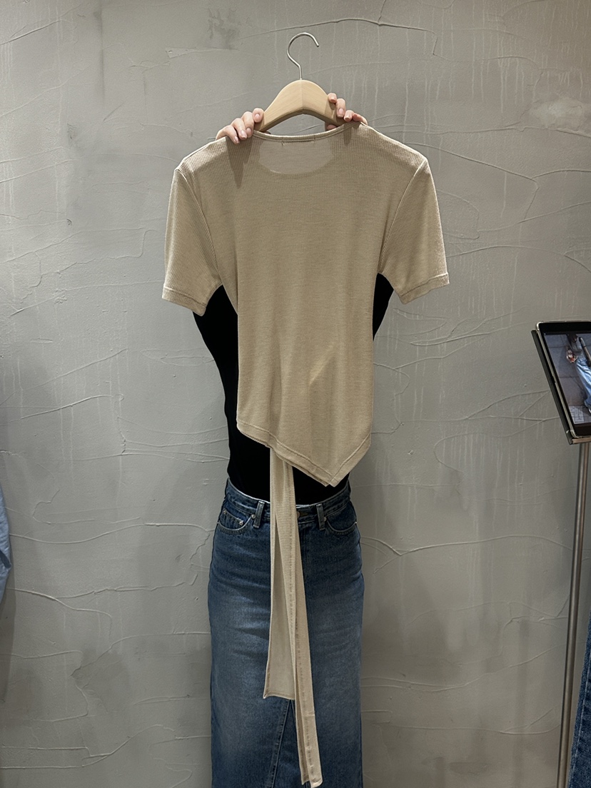 INSSENSE-A直郵韓國代購㊣女裝新品休閑時尚推薦25春夏T恤天絲INSSENSE-AT恤
