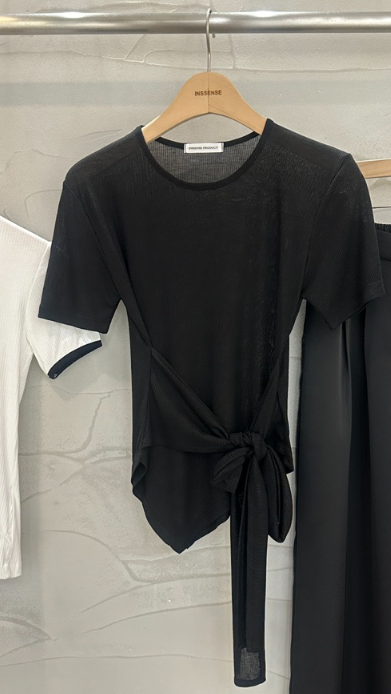 INSSENSE-A直郵韓國代購㊣女裝新品休閑時尚推薦25春夏T恤天絲INSSENSE-AT恤圖色3