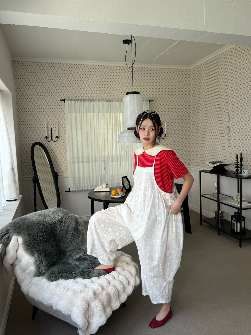 MAISONDEGLORY韓國直郵㊣東大門實拍女裝新款熱賣休閑背帶褲MAISON DE GLORY背帶褲