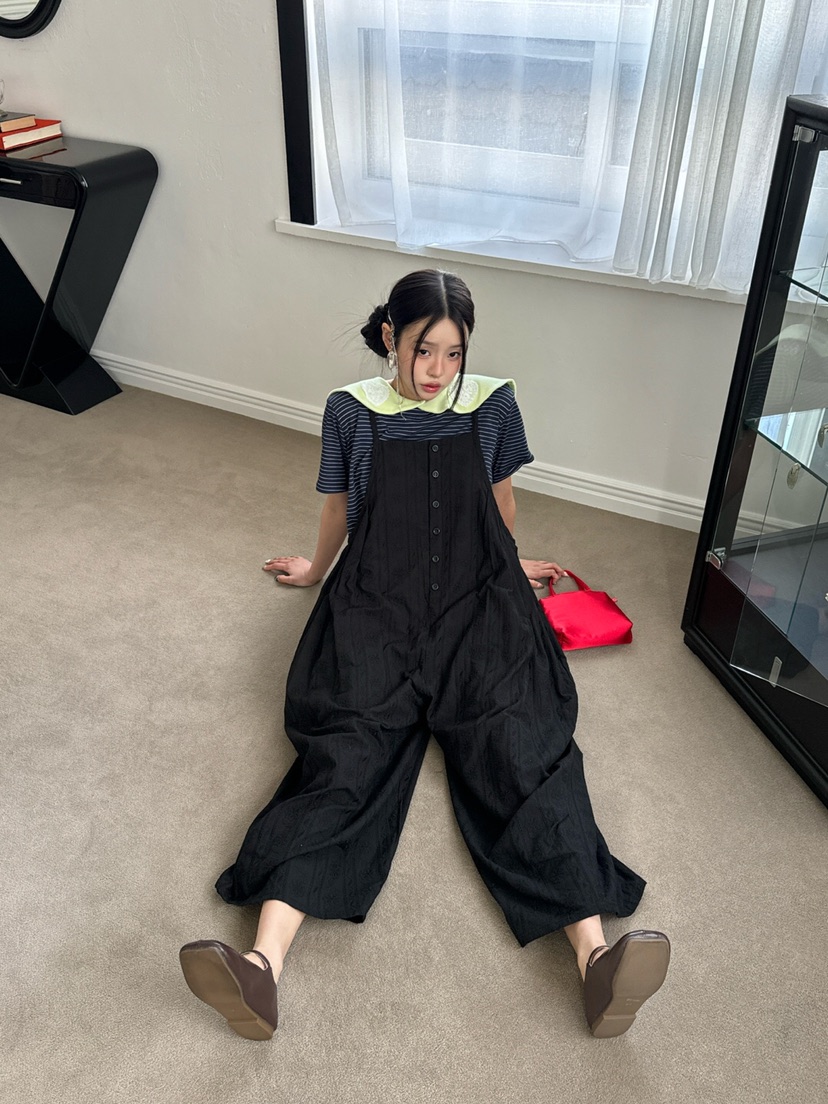 MAISONDEGLORY韓國直郵㊣東大門實拍女裝新款熱賣休閑背帶褲MAISON DE GLORY背帶褲