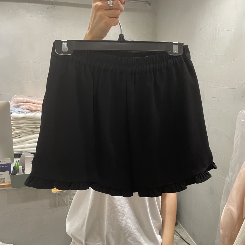 INSSENSE-A韓國直郵㊣東大門實拍女裝新品推薦人氣短褲荷葉邊INSSENSE-A短褲