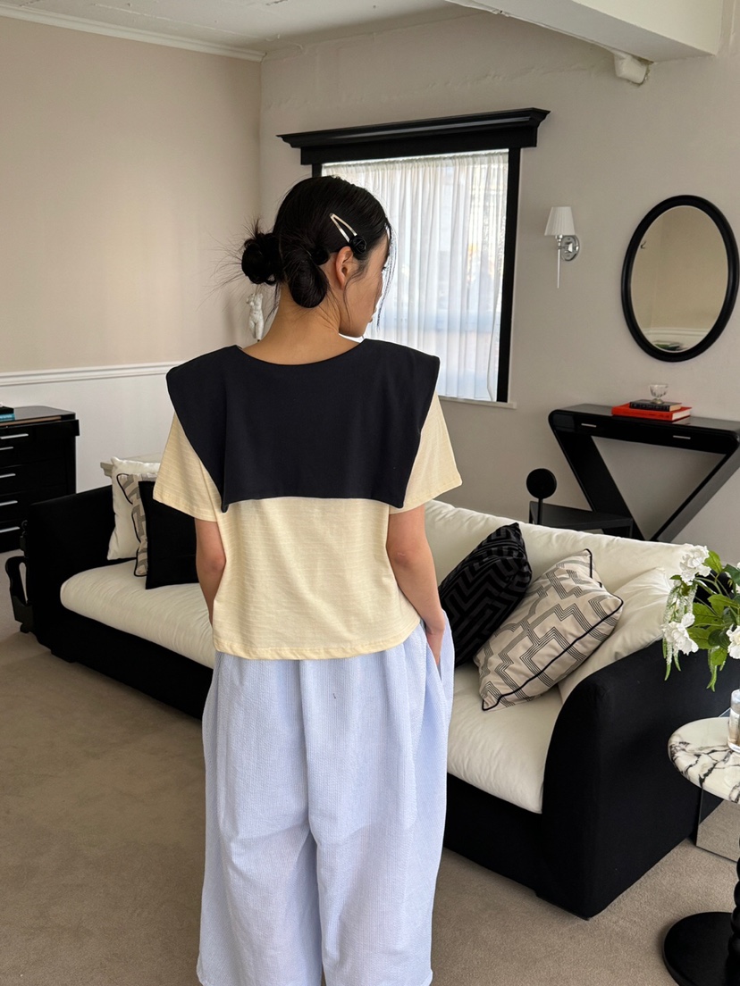 MAISONDEGLORY直郵韓國代購㊣女裝新品25春夏時尚熱賣推薦T恤MAISON DE GLORYT恤