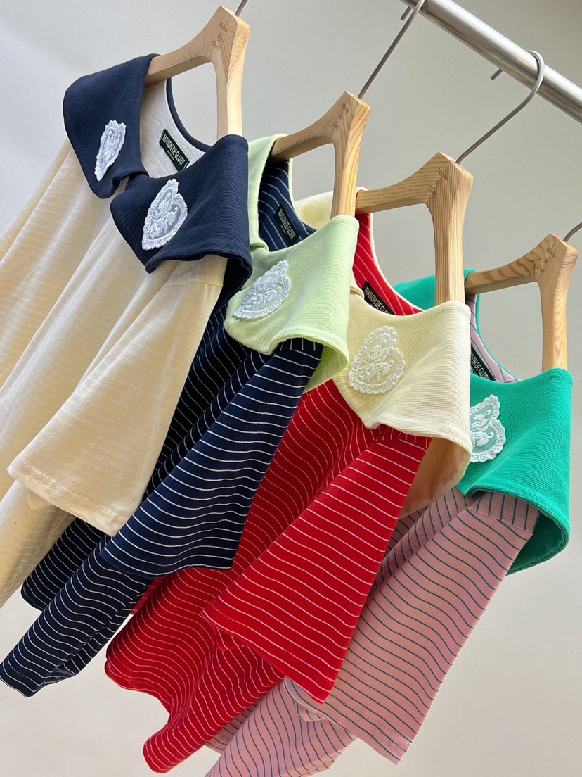 MAISONDEGLORY直郵韓國代購㊣女裝新品25春夏時尚熱賣推薦T恤MAISON DE GLORYT恤