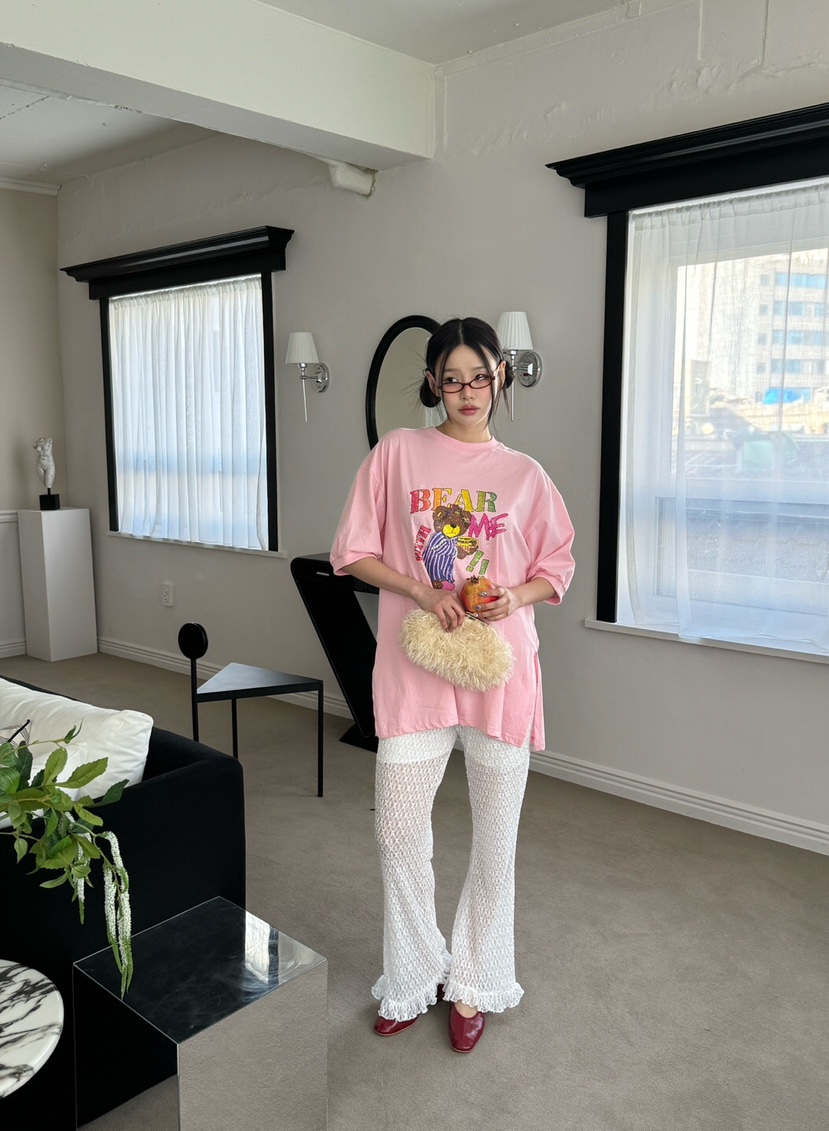 MAISONDEGLORY直郵韓國代購㊣女裝新款熱賣推薦25春夏時尚T恤MAISON DE GLORYT恤