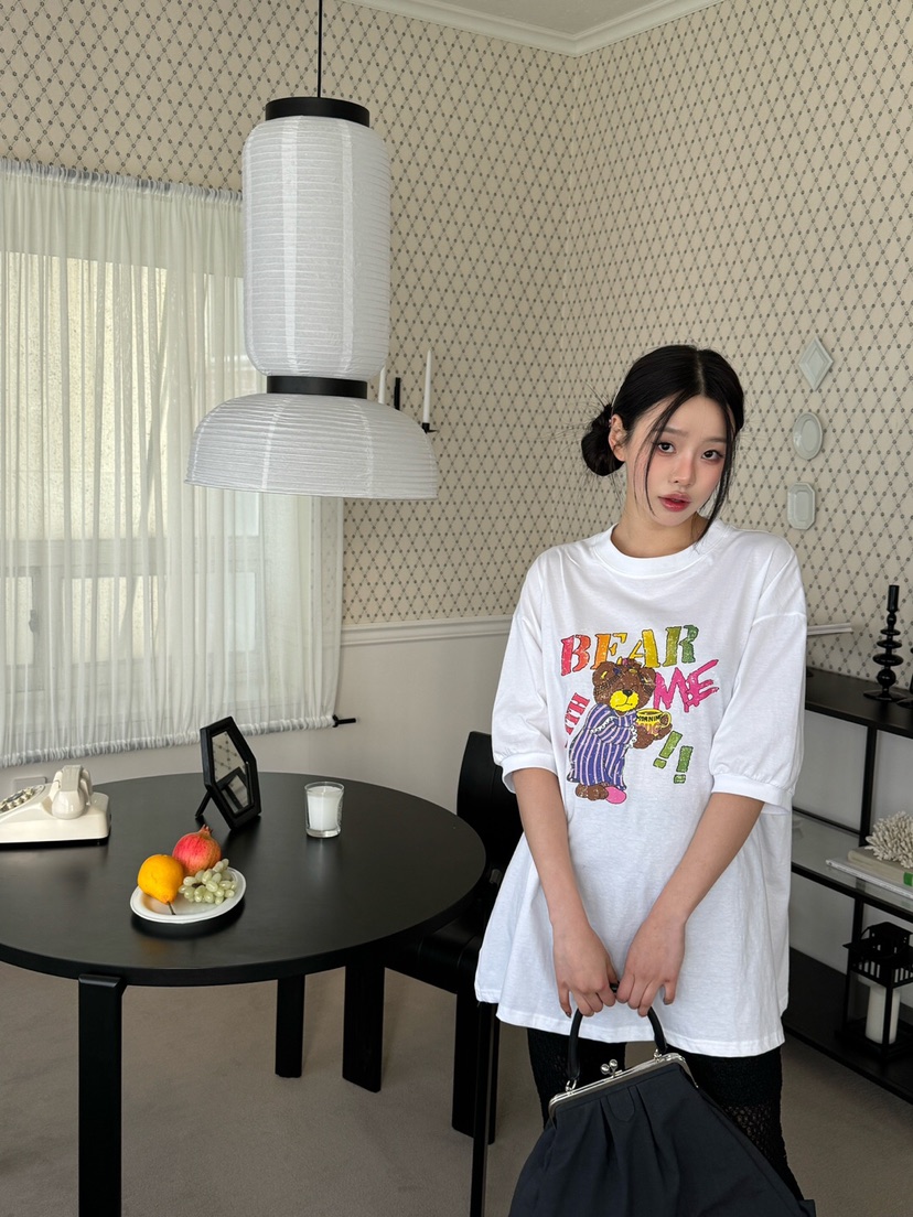 MAISONDEGLORY直郵韓國代購㊣女裝新款熱賣推薦25春夏時尚T恤MAISON DE GLORYT恤