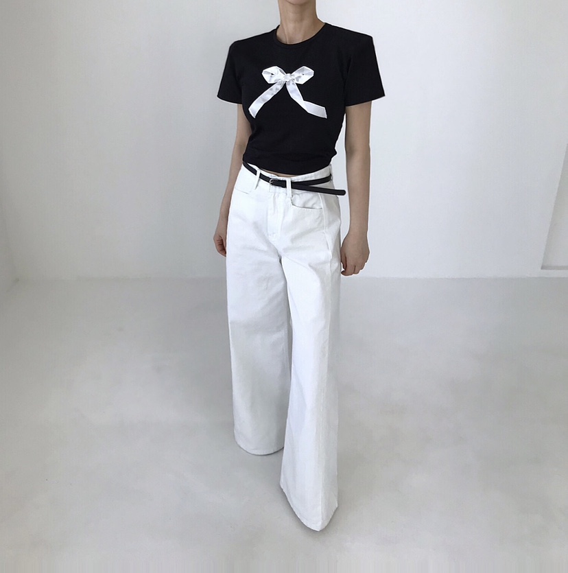 2TWO MOON韓國直郵㊣東大門實拍女裝新款推薦牛仔褲不含腰帶2TWO MOON牛仔褲