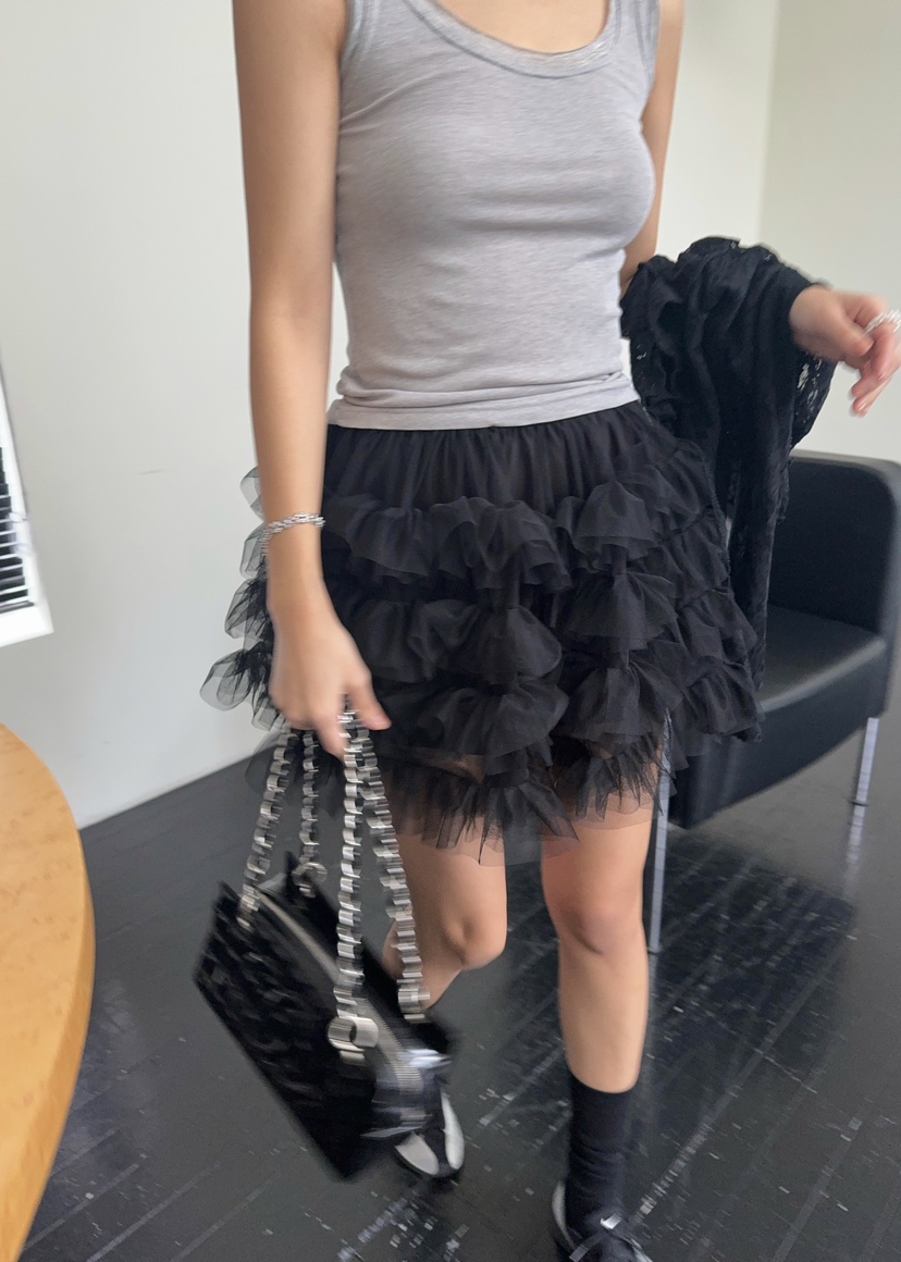 OUPPT直郵韓國代購㊣女裝新品休閑推薦25春夏人氣時尚熱賣短裙OUPPT短裙圖色2