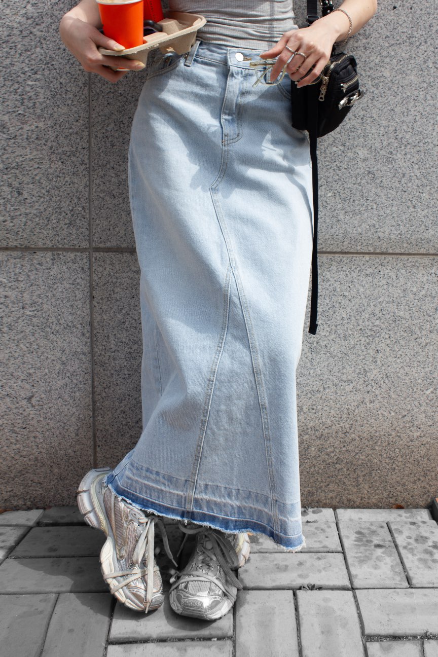 INSSENSE-A直郵韓國代購㊣女裝新品人氣25春夏熱賣長裙超長INSSENSE-A長裙