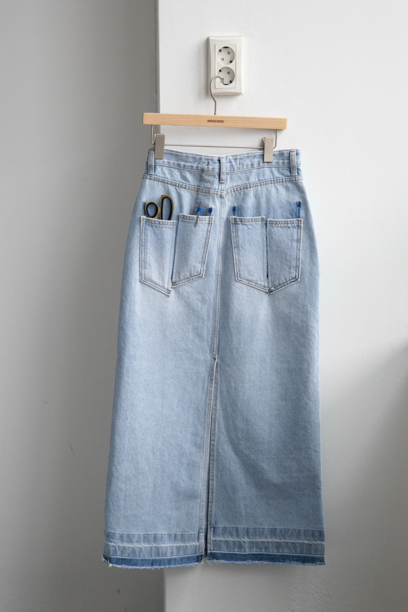 INSSENSE-A直郵韓國代購㊣女裝新品人氣25春夏熱賣長裙超長INSSENSE-A長裙