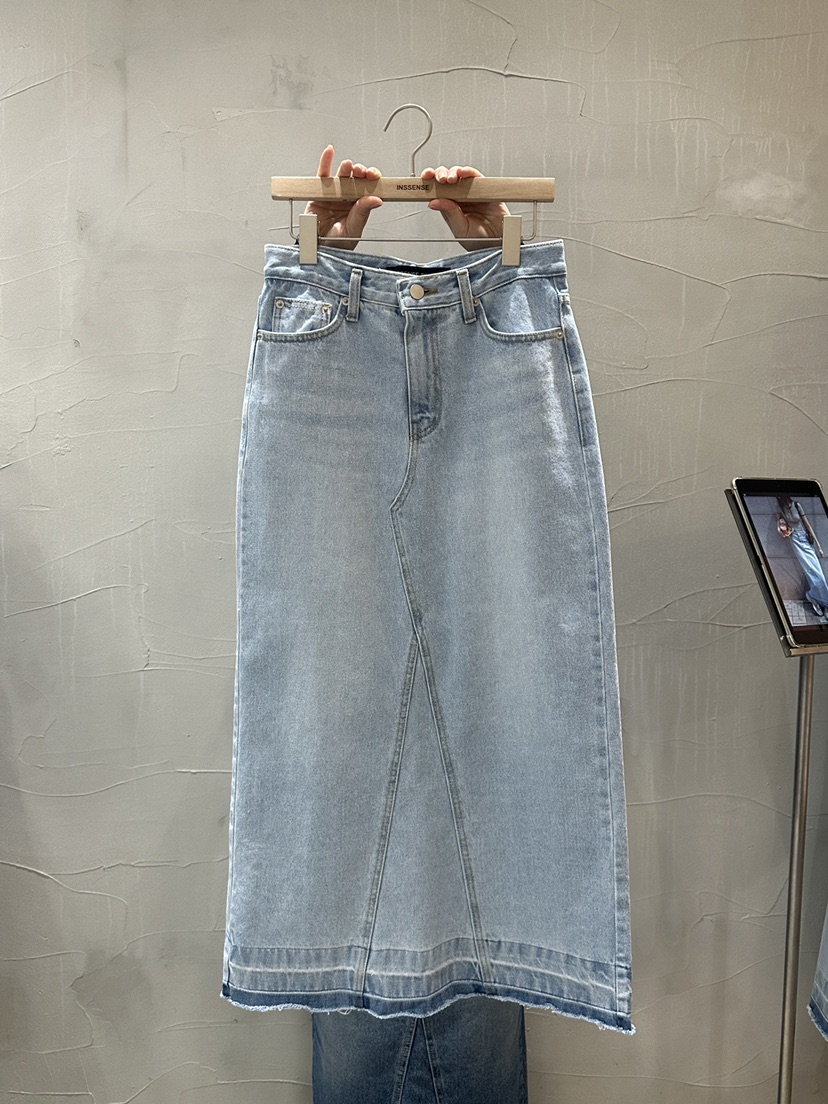 INSSENSE-A直郵韓國代購㊣女裝新品人氣25春夏熱賣長裙超長INSSENSE-A長裙圖色1