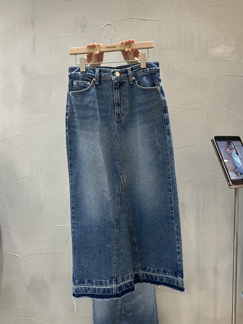 INSSENSE-A直郵韓國代購㊣女裝新品人氣25春夏熱賣長裙超長INSSENSE-A長裙圖色2
