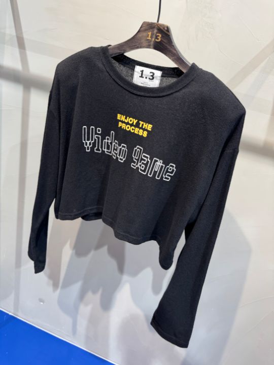 1.3韓國直郵㊣女裝新品25春夏休閑時尚熱賣人氣推薦長袖T恤1.3長袖T恤