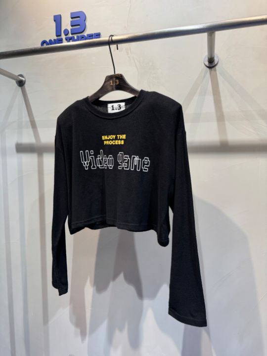 1.3韓國直郵㊣女裝新品25春夏休閑時尚熱賣人氣推薦長袖T恤1.3長袖T恤