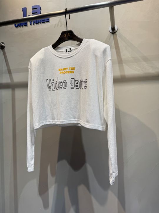 1.3韓國直郵㊣女裝新品25春夏休閑時尚熱賣人氣推薦長袖T恤1.3長袖T恤