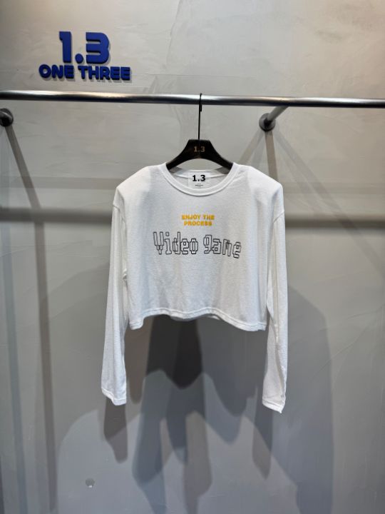 1.3韓國直郵㊣女裝新品25春夏休閑時尚熱賣人氣推薦長袖T恤1.3長袖T恤圖色1