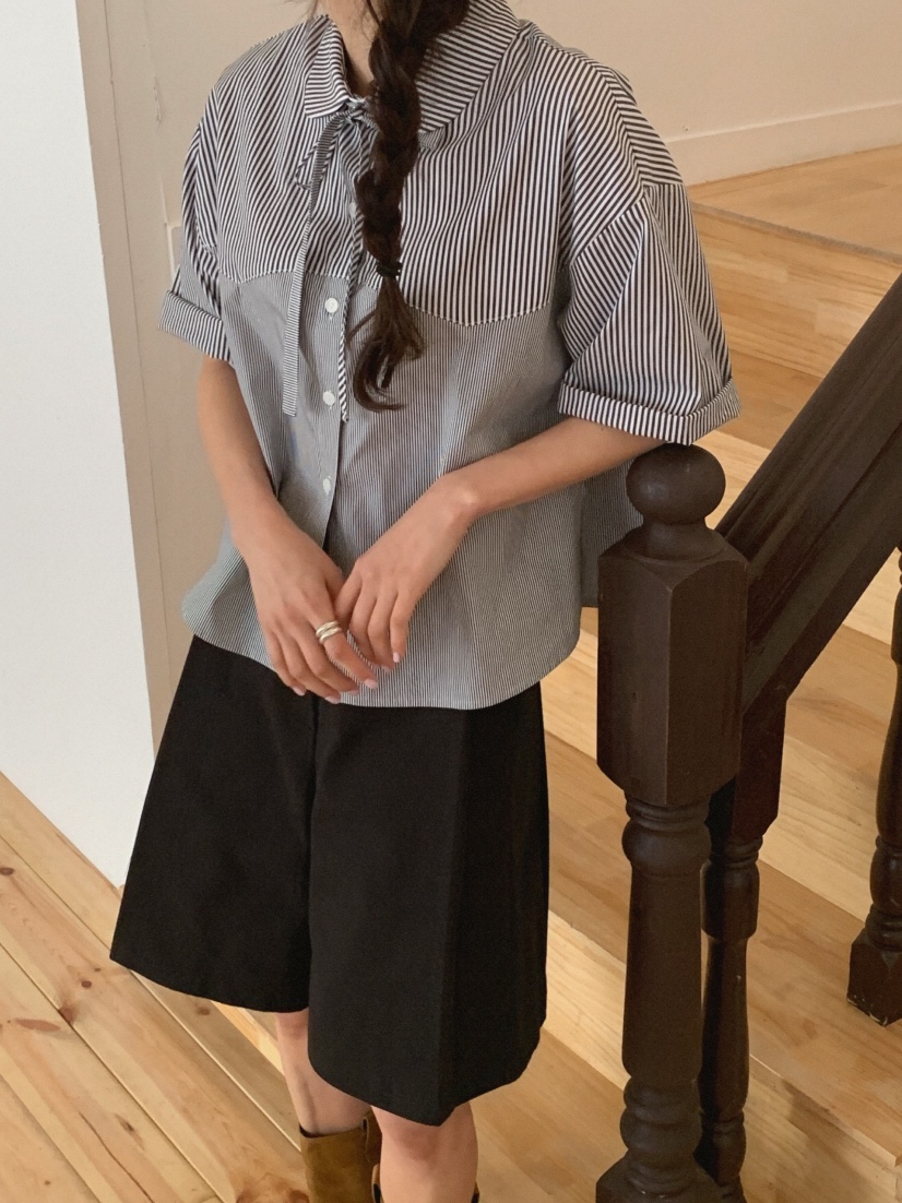 SLAT韓國㊣直郵東大門代購女裝新品推薦25春夏時尚襯衫蕾絲衫SLAT襯衫/蕾絲衫