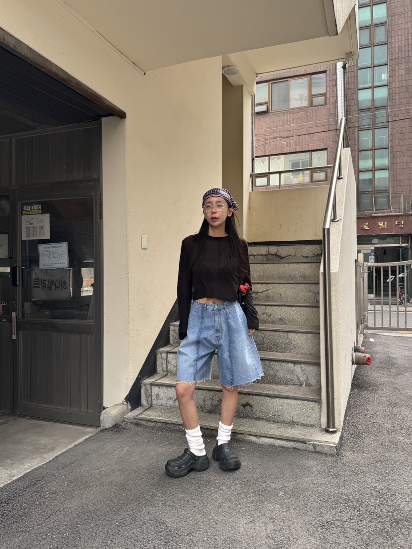 SUNDER MARKET韓國直郵㊣東大門實拍女裝新品推薦人氣短褲SUNDER MARKET短褲