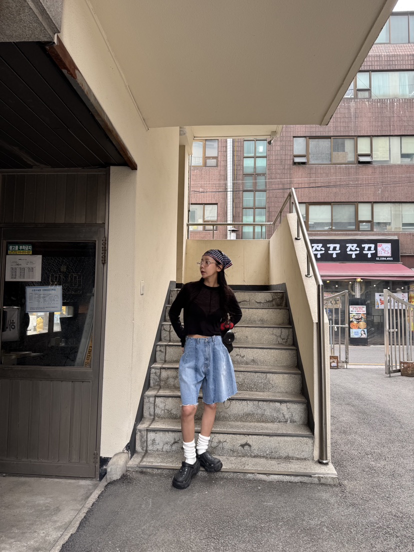 SUNDER MARKET韓國直郵㊣東大門實拍女裝新品推薦人氣短褲SUNDER MARKET短褲