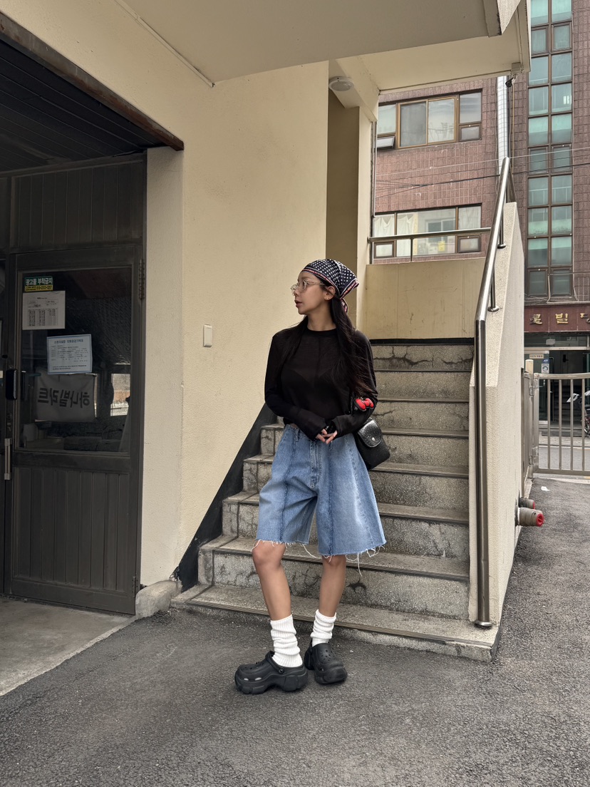 SUNDER MARKET韓國直郵㊣東大門實拍女裝新品推薦人氣短褲SUNDER MARKET短褲