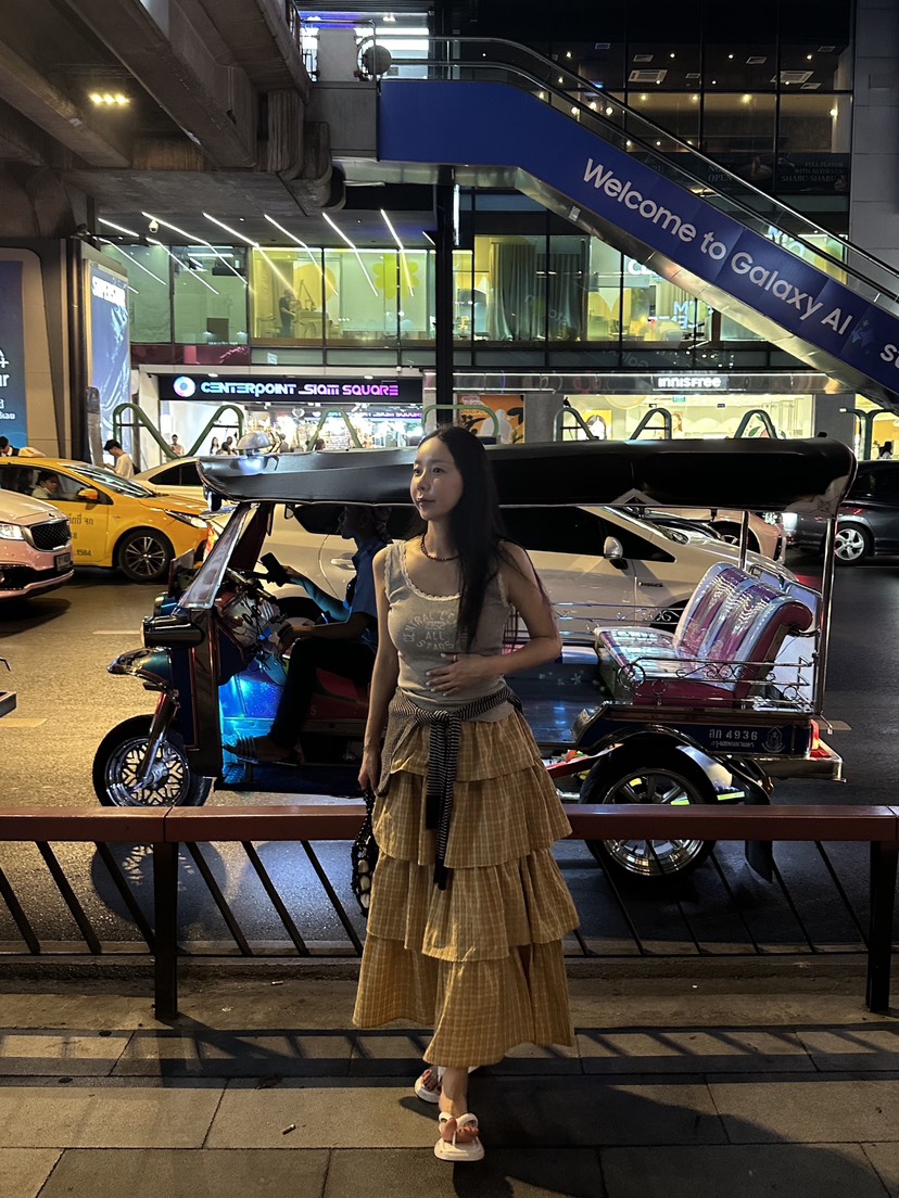SUNDER MARKET韓國直郵㊣東大門實拍女裝新款休閑熱賣長裙SUNDER MARKET長裙