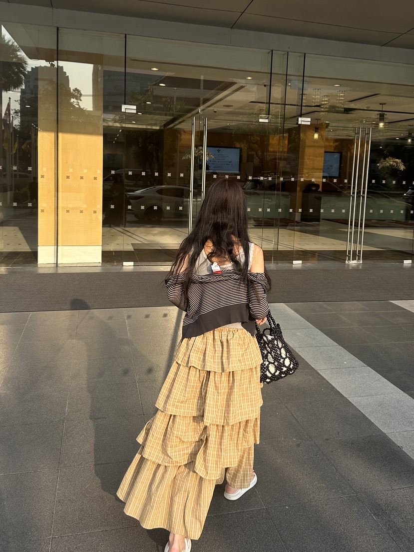 SUNDER MARKET韓國直郵㊣東大門實拍女裝新款休閑熱賣長裙SUNDER MARKET長裙