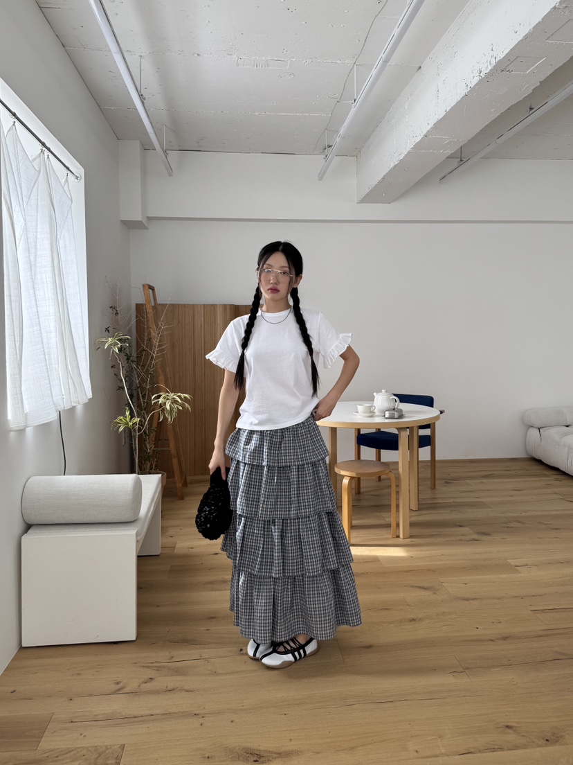 SUNDER MARKET韓國直郵㊣東大門實拍女裝新款休閑熱賣長裙SUNDER MARKET長裙