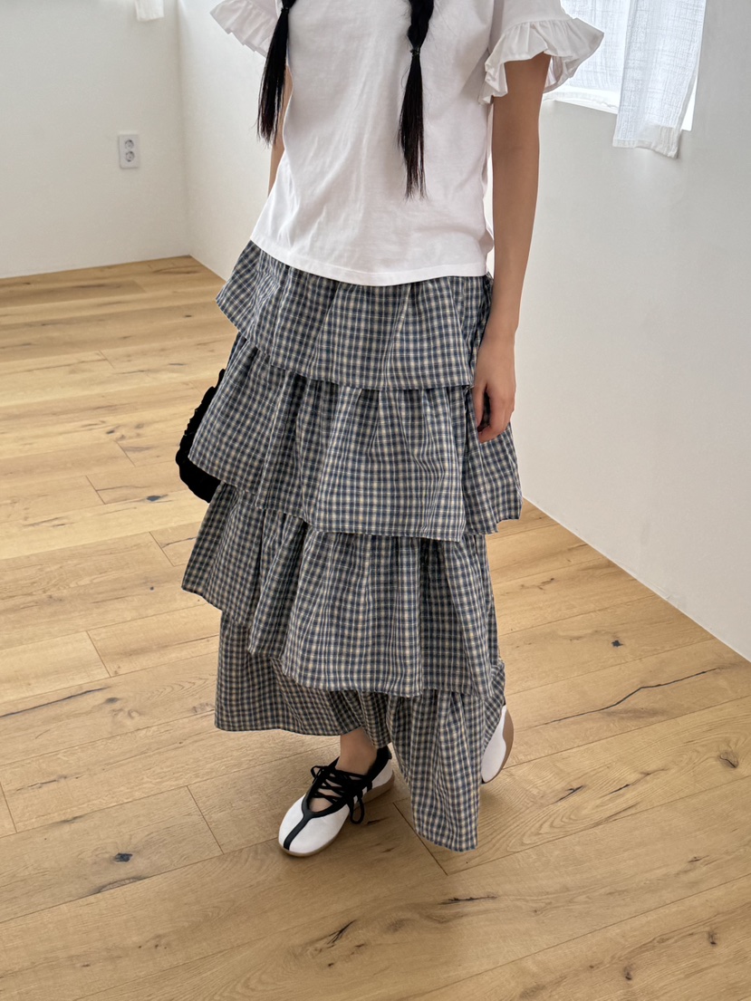 SUNDER MARKET韓國直郵㊣東大門實拍女裝新款休閑熱賣長裙SUNDER MARKET長裙