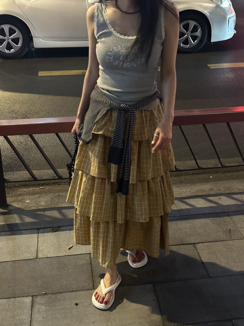 SUNDER MARKET韓國直郵㊣東大門實拍女裝新款休閑熱賣長裙SUNDER MARKET長裙圖色2