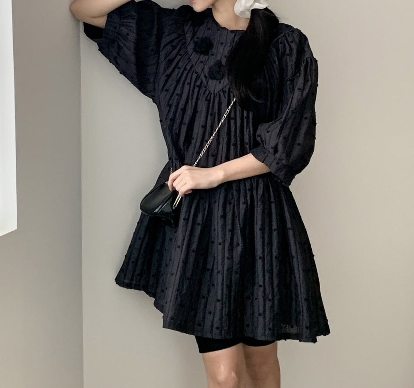 MAISONDEGLORY直郵韓國代購㊣女裝新品推薦休閑時尚連衣裙絨MAISON DE GLORY連衣裙