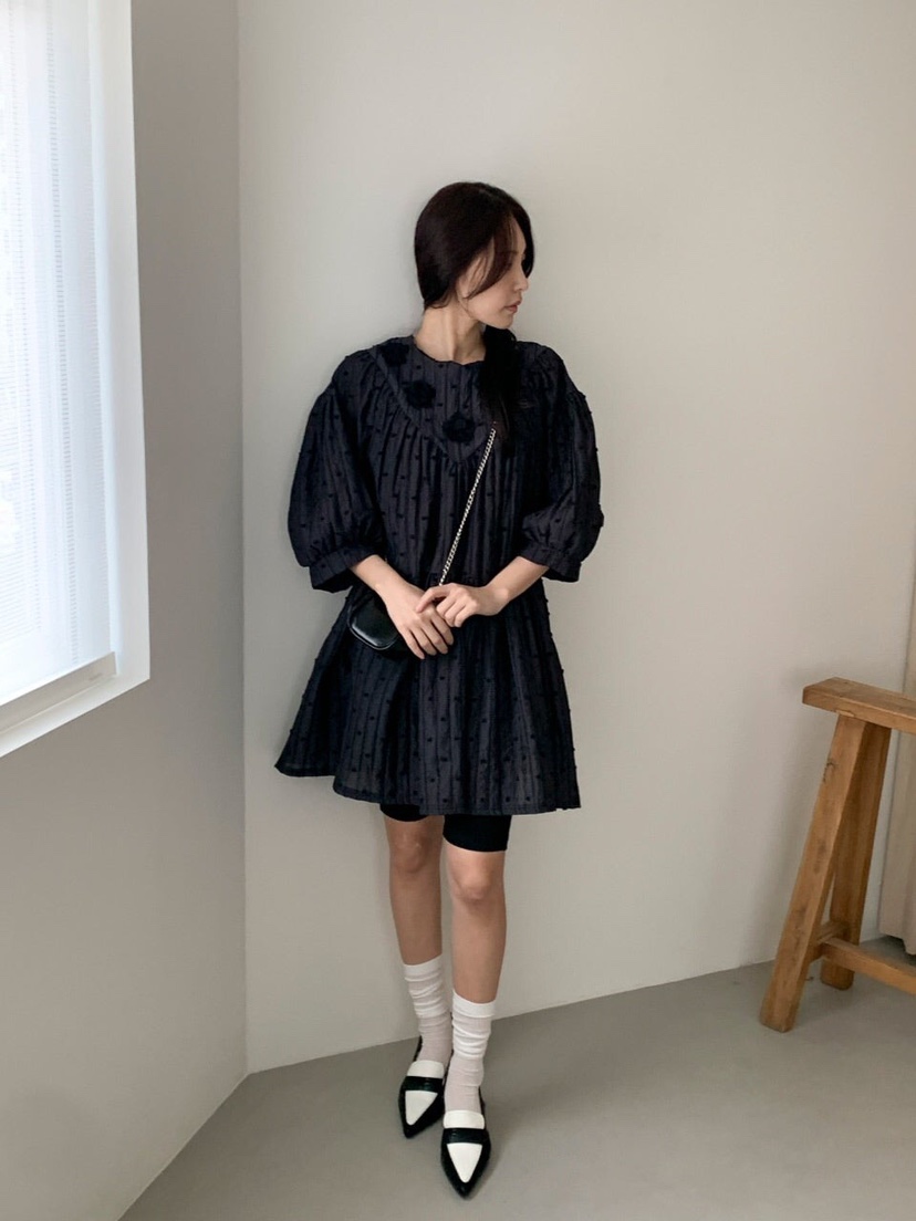 MAISONDEGLORY直郵韓國代購㊣女裝新品推薦休閑時尚連衣裙絨MAISON DE GLORY連衣裙