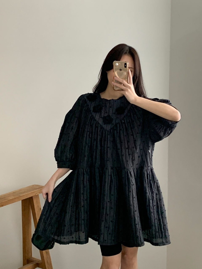 MAISONDEGLORY直郵韓國代購㊣女裝新品推薦休閑時尚連衣裙絨MAISON DE GLORY連衣裙