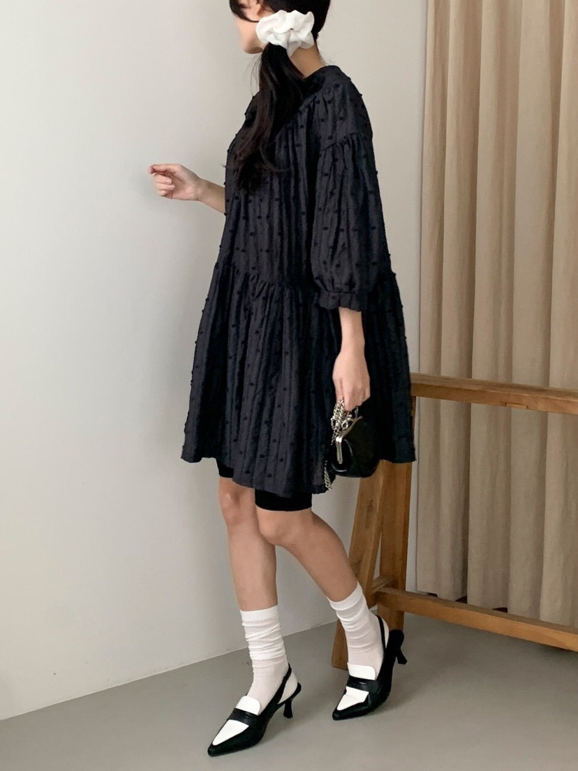 MAISONDEGLORY直郵韓國代購㊣女裝新品推薦休閑時尚連衣裙絨MAISON DE GLORY連衣裙